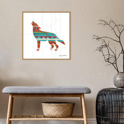 « sud-ouest vibes », art encadré loup toile Begley