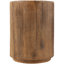 Table d'appoint d'extérieur en oxyde de magnésium avec grain de bois texturé naturel