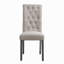 Ensemble de 2 chaises capitonnées à dossier
