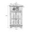 Vitrines en bois massif noisette + verre