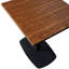 Table de salle à manger 24 po à plateau carré en panneau de fibres à densité moyenne avec base carrée en acier inoxydable pour 2 à 3 personnes et table de salle à manger pour les cafés-114195087