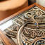 Table basse en bois d'orme sculpté Intricate