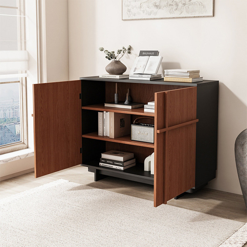 Vitrine Medimal Minimalist, H 35,43 po x l 39,37 po x P 15,75 po, Noir