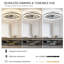 Ventilateur de plafond en cristal noir avec lumière et télécommande, style lustre moderne-2001695991