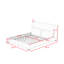 Lit plateforme tapissier avec 2 coussins-393165508-393165506