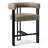 24" Upholstered Tweed Arm Counter Stool-1987020180