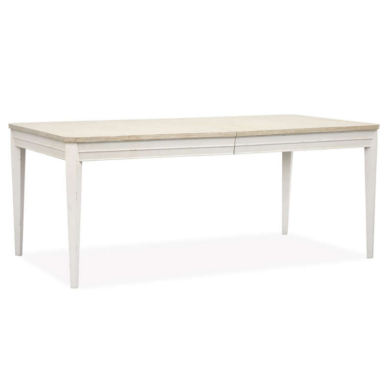 Extendable Rectangular Dining Table With 6 Side Chairs And Buffet