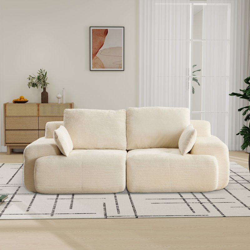 Memory Foam Compressed Sofa, Beige