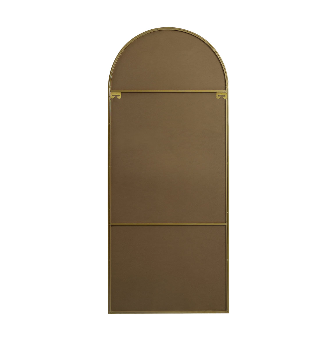 Sabine Metal Arch Wall Mirror, Brass, 76" x 32"