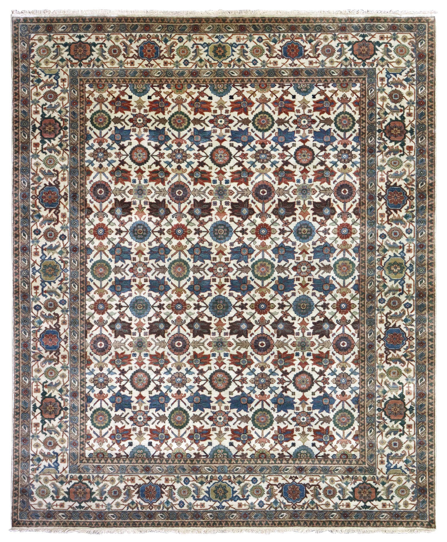 Landry & Arcari Rugs and Carpeting Mina Khani Rectangle Floral Handmade ...