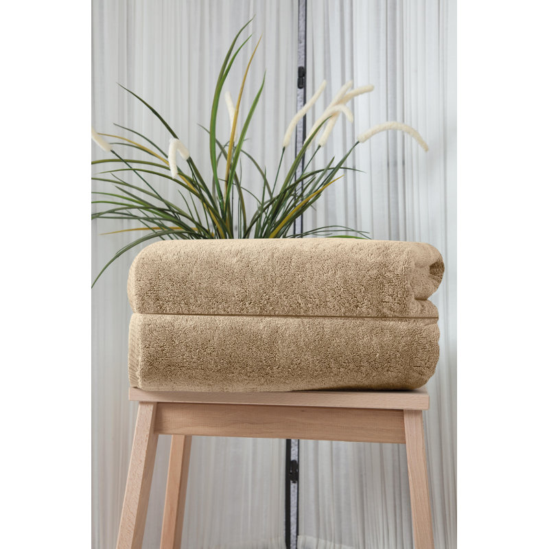 Dinis Super Plush Bath Towel, Warm Sand