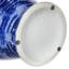 Pot à gingembre Jonah, motifs circulaires mouchetés, porcelaine bleu-blanc 17 pouces