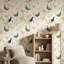Murale de papier peint fantaisiste pastel Ducks