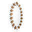 Solid Wood Oval Mirror