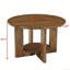 Solid Wood Floor Shelf Coffee Table with Storage