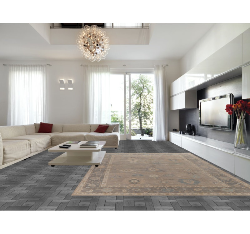 Vegetable Dye Oushak Turkish Large Rug 10x14