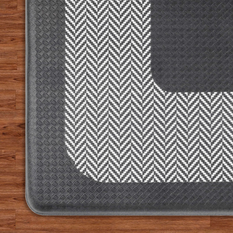 Tapis de cuisine Chef Gear Hettie, 32"L x 18"H, Noir