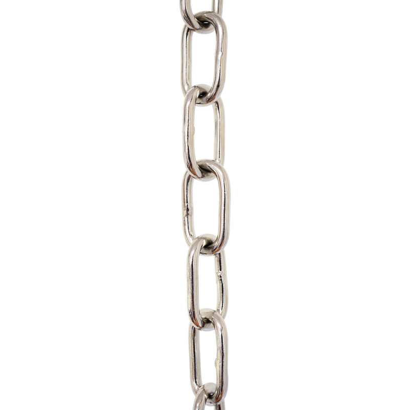 Chaîne standard soudée ou bris de chaîne, Nickel poli