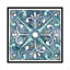 « jardin escapade tile iii blue », impression sur toile-73221545-73221544-73221546
