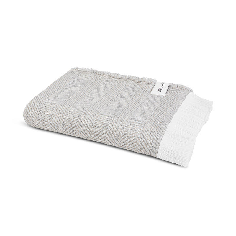 Sunbrella Eakins Throw Blanket, Cloud
