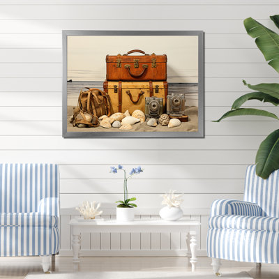 Alexsi Beach Travels Collage III sur toile