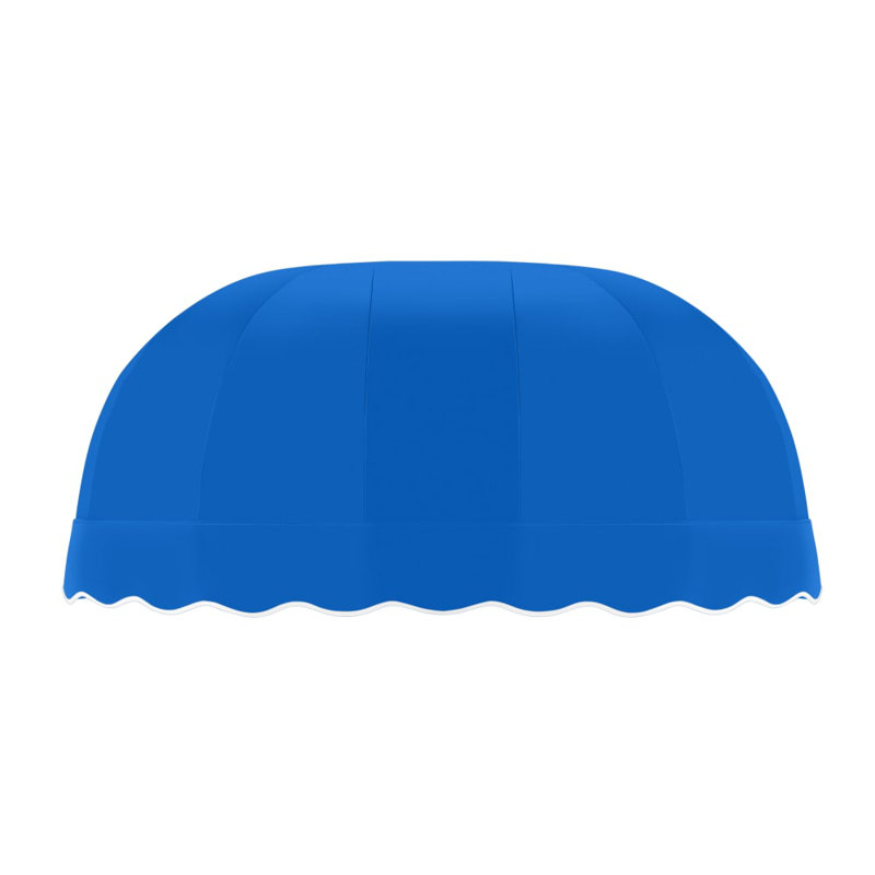 Auvent fixe en tissu acrylique Awntech Chicago, Bleu vif, H 31 po x l 76,5 po x P 24 po