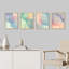 «Watercolor Rainbow Sky Clouds», reproduction encadrée de 4 pièces-90605136-90605137