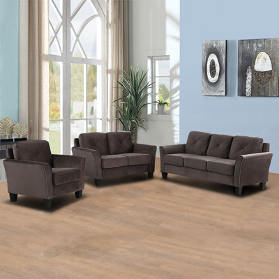 Herminie 3 - Piece Living Room Set
