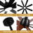 72'' Outdoor/Indoor Large Modern Ceiling Fan With Lights And Remote, Black Reversible DC Motor Dimmable Ceiling Fan For Living Room