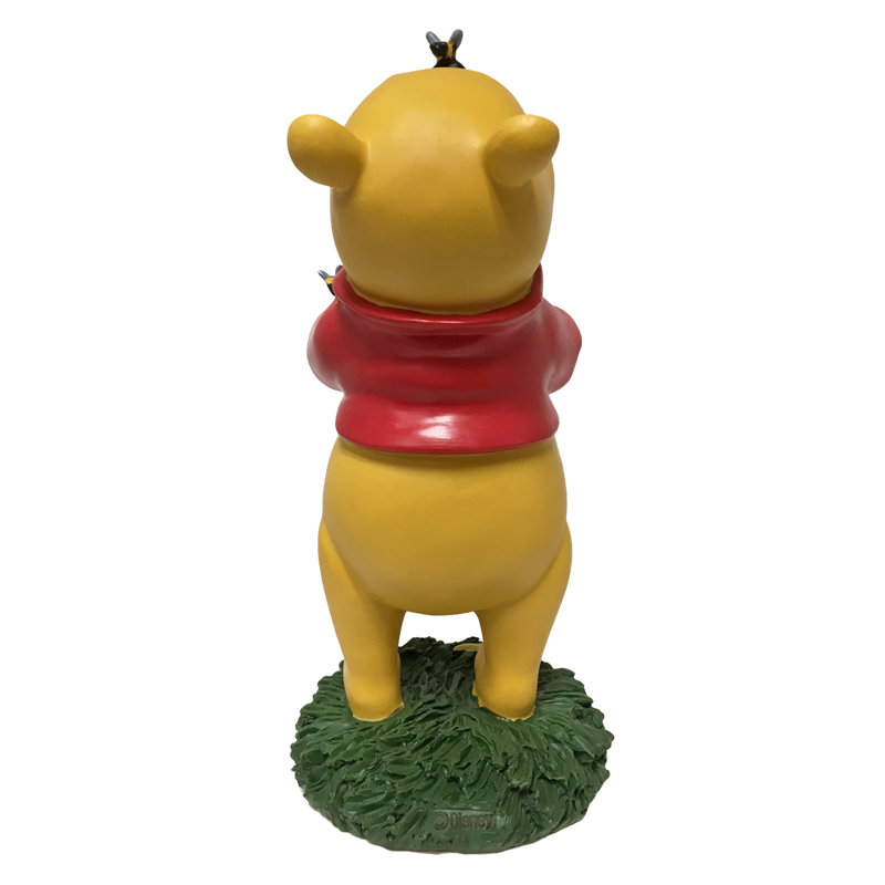 Backyard Glory - Statue de jardin d'extérieur de tous les jours en forme de pot de miel de Winnie l'Ourson, 10 pouces, sous licence officielle de Disney