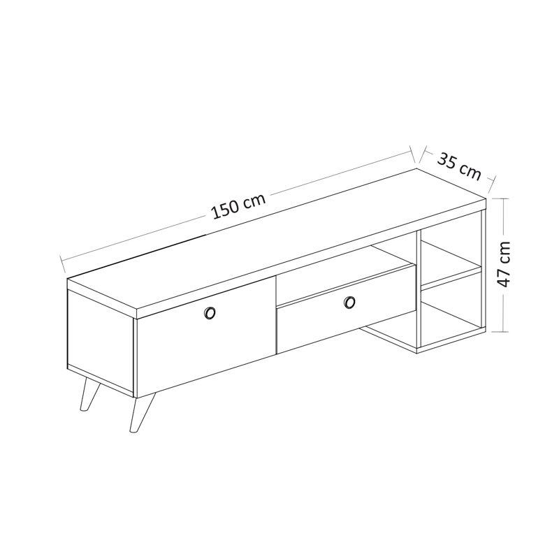Shuler Unfinished TV Stand for TVs up to 55"