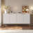 Modern Sideboard Cabinet For Dining Room, Kitchen, And Entryway ,Storage Buffet With Adjustable Shelf ,Entryway Cabinet With Water Ripple Design-1620836442
