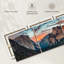 «Mountain Yosemite Sunset Splendor» sur toile, reproduction de 3 pièces-97912541