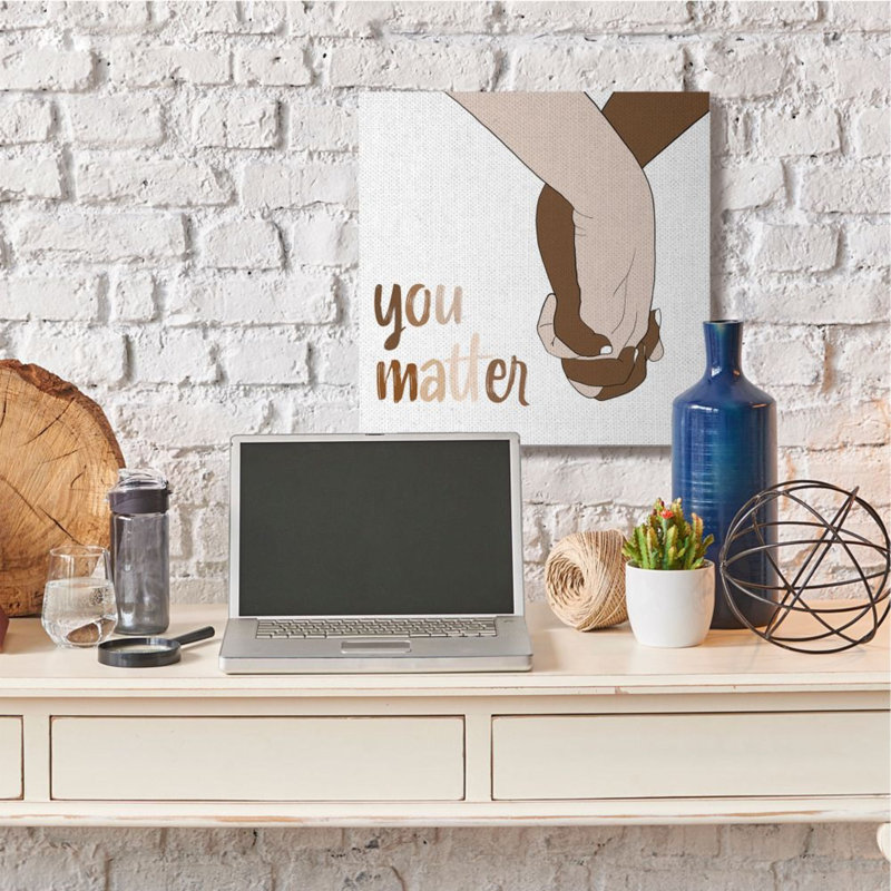 Impression d’art graphique, "You Matter, Wrapped Canvas, H 36 po x l 36 po x 1,5 po