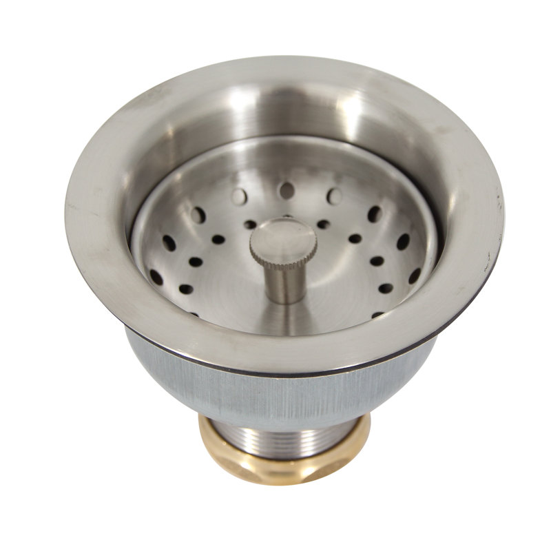 Basket Strainer, Brushed Stainless