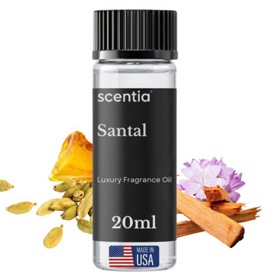 Santal Diffuser Oil, Niche Scent, Vanilla Cedar Sandalwood Musk Essential Oils Blend For Ultrasonic Diffuser Scent Projects | Love And Romance Scent For Couple | 20Ml | 0.67Floz