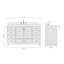 Meuble-lavabo simple avec plateau Abshire 61-121646103-93359369
