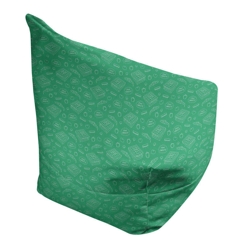 Sac de pois Kitterman, H 27 po x L 30 po x P 25 po, Housse de pouf, Vert foncé