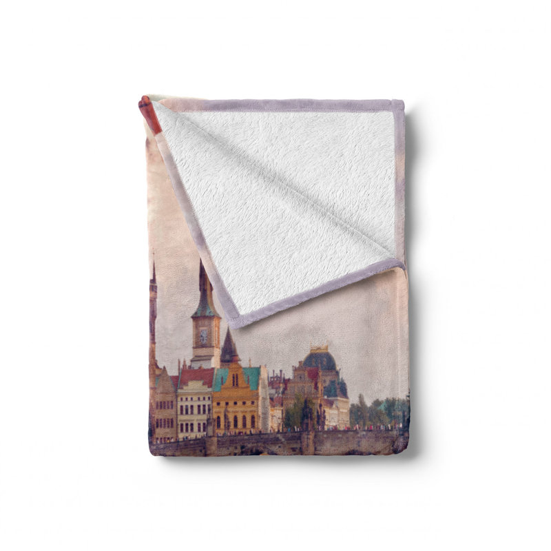 Hand Woven Throw Blanket, 50" W x 70" L