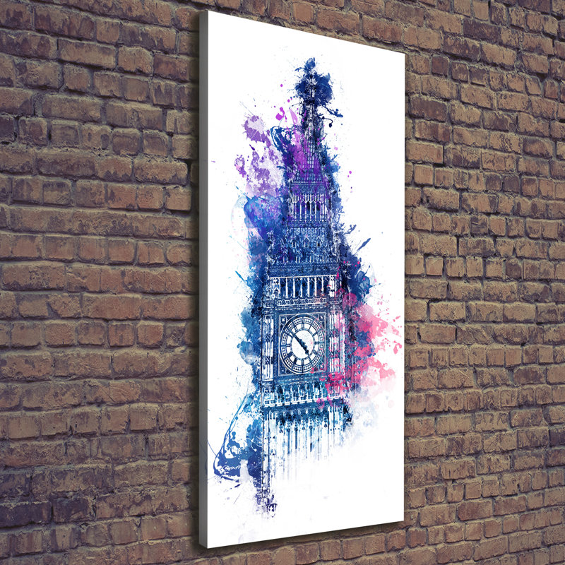 Colorful Big Ben - Wrapped Canvas Print