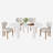Oval Double Pedestal Kitchen Table Sets-777968142-777968140