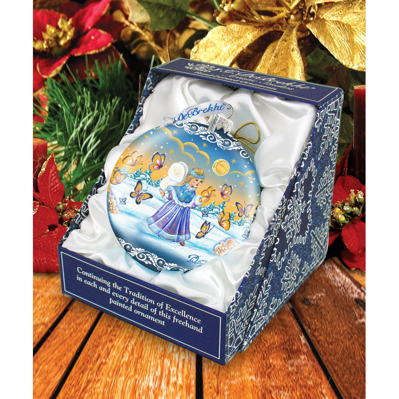 Ornement en forme de boule Holiday Splendor, H 5,5 po x l 5 po x P 5 po, Noël10