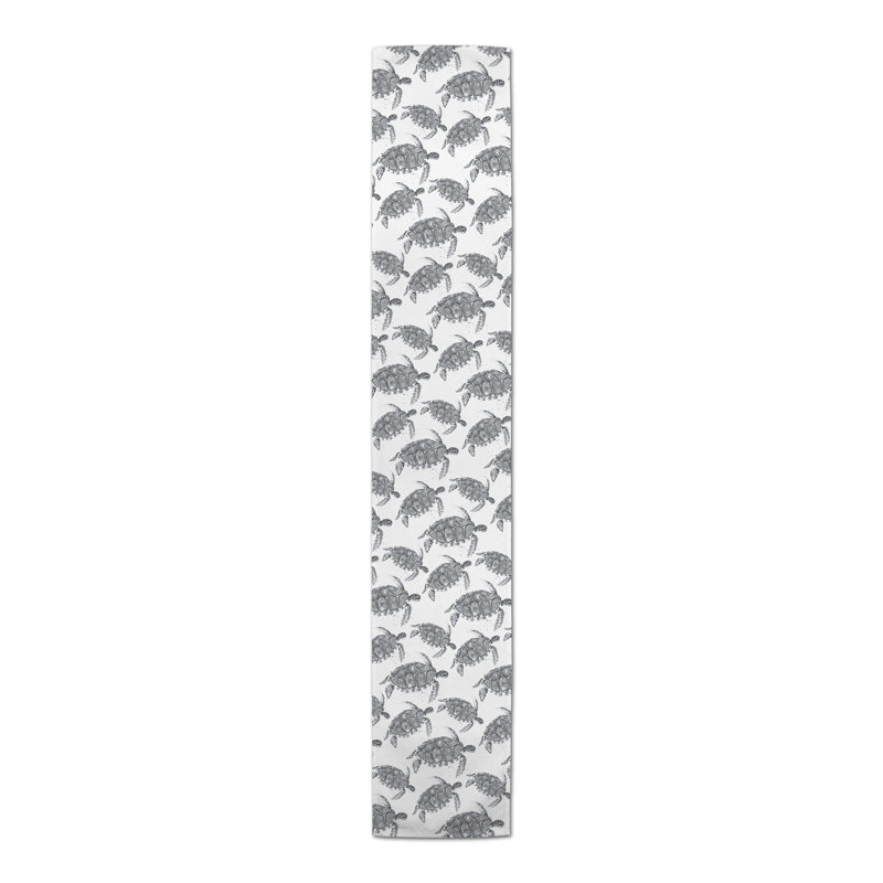 Chemin de table Brendia, P 16 po x L 72 po, gris