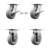 4 Piece Thermoplastic Rubber Caster Set