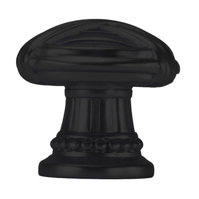 edgar berebi berkley knob in matte black plate