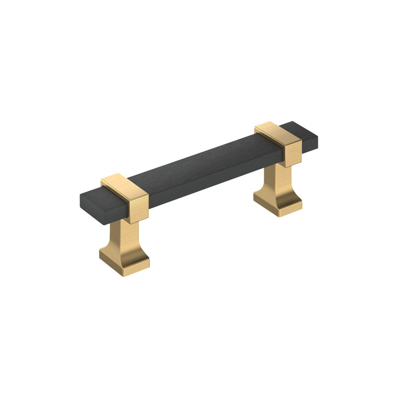 Overton 3 pouces (76 mm) d'un centre à l'autre, Noir mat brossé / bronze champagne, 3"