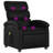 vidaXL Recliner Chair, Adjustable Backrest/ Footrest, Leather-97814334
