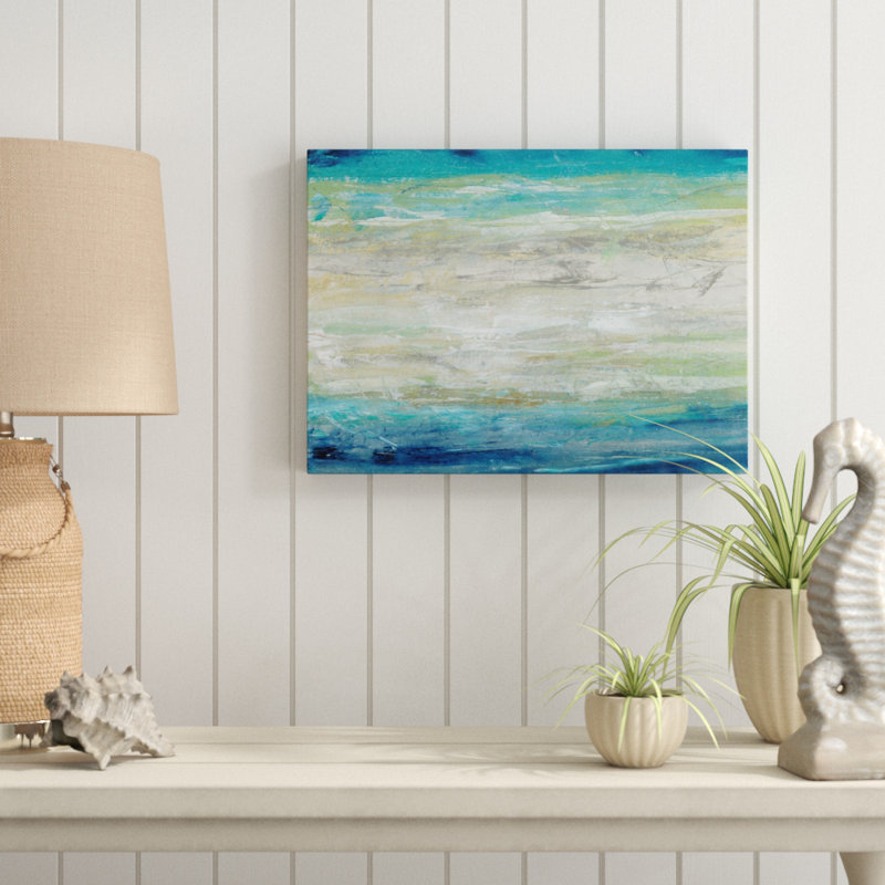 « wave length i », peinture sur toile tendue, H 14 po x l 19 po x P 2 po