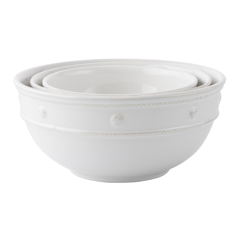 Berry & Thread Nesting Serving Bowl 3 - Piece Set - Whitewash