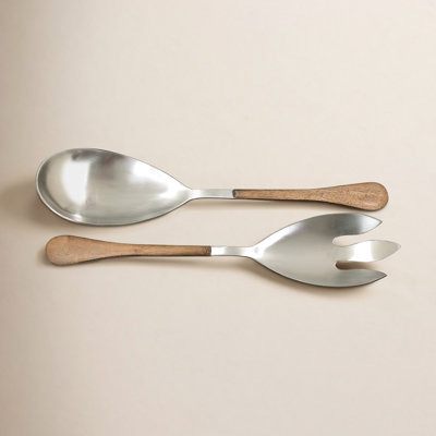 Drucilla Stainless Steel Salad Servers